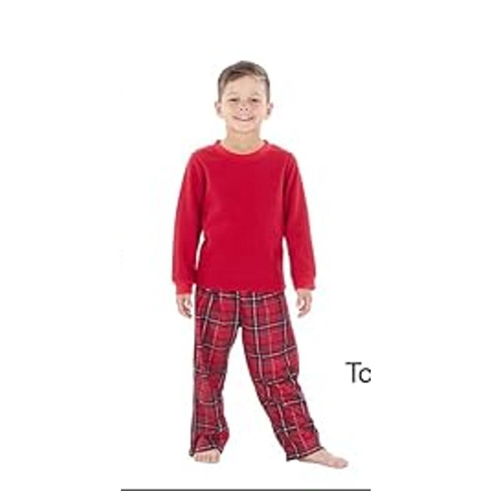 Sleepytime PJs Red Plaid Shirt & Bottom Pajama 5T